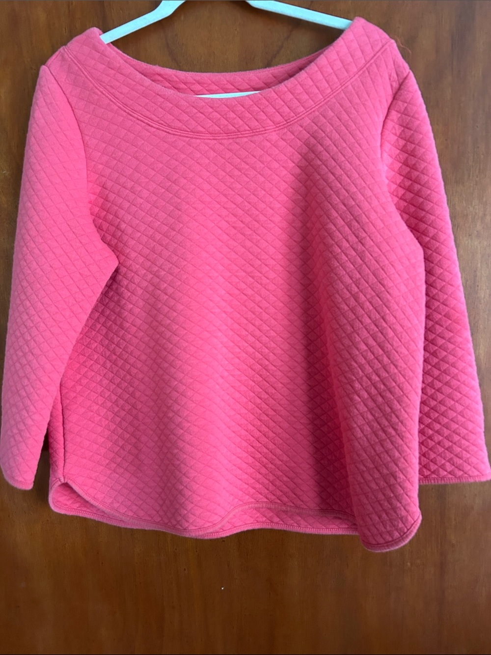 Joules quilted 3/4 sleeve top size 12
